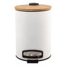 Lixeira Bambu White Pedal 3L 9440 Mimo Style Lixeira Bambu White Pedal 3L 9440 Mimo Style