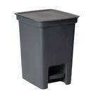 Lixeira Banheiro Cozinha Escritorio Pedal 5 Litros Slim Chumbo