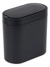 Lixeira Banheiro Preto 6l 30x20cm Plastico