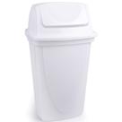 Lixeira basculante 14 litros branca Plasutil ref.4745