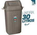 Lixeira Basculante 30 Litros De Chão Piso - Plástico Sanremo Praticidade Design moderno