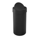Lixeira Basculante 9 Litros Redonda Banheiro Cozinha Preto - 10946 Coza