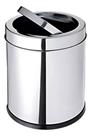 Lixeira Basculante Inox 12L Design Moderno, Fácil de Usar e Ideal para Organizar Seu Espaço