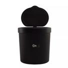 Lixeira Básica Coza Brinox com tampa 2,5L Preto