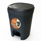 Lixeira C/ Pedal - 7 Lt - Preta