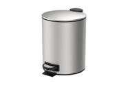 Lixeira C/ Pedal e Balde 5L Aço Inoxidável Escovado Linha Spin Brinox