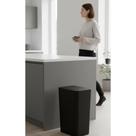 Lixeira Cesto 8L Tampa Click Banheiro Cozinha Preto Compacta