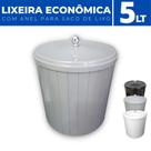 Lixeira Cesto de Lixo Anel Porta Saco Plástico Cozinha 5 LT