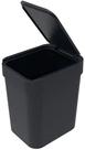 Lixeira Cesto de Lixo Com Tampa 5L Preto Plastico Soprano