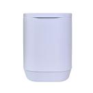 Lixeira Cesto de Lixo Prático 6L Com Tampa Aura de Piso e Parede Suspensa Alta Fixação Para Banheiro Lavabo Escritório Cozinha Compacta Minimalista OU
