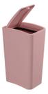 Lixeira Cesto De Lixo Tampa Click Banheiro Rosa Rose 8 Litros Lixeira Cesto De Lixo Tampa Click Banheiro Rosa Rose 8 Litros