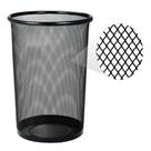 Lixeira cesto de metal aramado lixo 12 litros redondo telado para escritorio quarto sala loja Lixeira cesto de metal aramado lixo 12 litros redondo telado para escritorio quarto sala loja