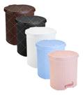 Lixeira Cesto Lixo 6l Rattan Plastico Quarto Bebe Com Pedal