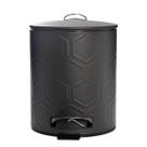 Lixeira Cesto Lixo Hexagon Inox Com pedal Para Banheiro 5 Litros