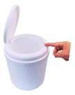 Lixeira Cesto Max Toc Click 6 Litros Branco Cozinha Banheiro Lixeira Cesto Max Toc Click 6 Litros Branco Cozinha Banheiro