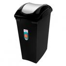 Lixeira Cesto Para Lixo Sanremo 15l Tampa Basculante Preto