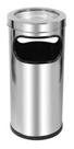 Lixeira Cinzeiro Aro Em Inox 22l