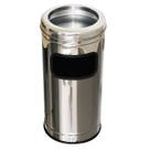 Lixeira Cinzeiro Inox C/ Aro Inox 24CMX25L
