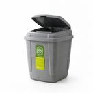 Lixeira Click 4,5L Tampa Pressão Compacta Para Cozinha Banheiro Escritório