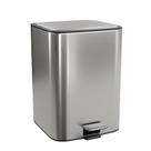 Lixeira com Pedal 1005 Quadrada 18L Suprema Inox - Deca