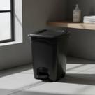 Lixeira Com Pedal 13 Litros Quadrada Cozinha Banheiro Lavabo 3UD