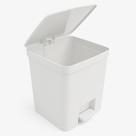 Lixeira Com Pedal 14 Litros de Plastico Flat Lisa Com Aro Porta Saco Livre de BPA Cozinha Banheiro