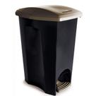 Lixeira com pedal 14 litros preta Plasutil ref.3495