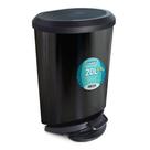 Lixeira Com Pedal 20 Litros Multiuso Preta Arqplast