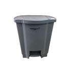 Lixeira com Pedal 35 Litros Resistente Cinza Perfect