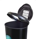 Lixeira Com Pedal 45l Grande Multiuso Cozinha Porta Saco Preta Lixeira Com Pedal 45l Grande Multiuso Cozinha Porta Saco Preta