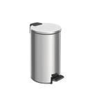 Lixeira Com Pedal 5 Litros Aço Inox Polido Balde Interno Removível Loop Tramontina Cor:Inox