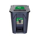 Lixeira com Pedal 60L Preta com Tampa Click Arqplast Lixeira com Pedal 60L Preta com Tampa Click Arqplast
