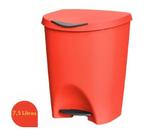 Lixeira com Pedal 7,5 L Cor Vermelha Lixeira com Pedal 7,5 L Cor Vermelha