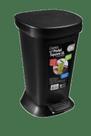 Lixeira Com Pedal Coza Square 5 Litros Preto