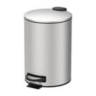 Lixeira Com Pedal E Balde 12l Aço Inoxidável Escovado Linha Spin Brinox Aço Inoxidável