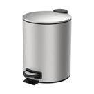 Lixeira Com Pedal E Balde 5l Aço Inoxidável Escovado Linha Spin Brinox Aço Inoxidável