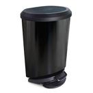 Lixeira Com Pedal e Borda 20 Litros Preta Label 25777 Arqplast