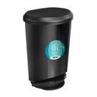 Lixeira Com Pedal e Tampa 10 Litros Multiuso Preta Label