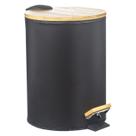 Lixeira Com Pedal E Tampa Bambu 20 Litros P/ Banheiro