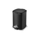 Lixeira com pedal em inox Brinox Frame 6 litros