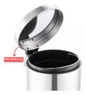 Lixeira com pedal inox
