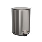 Lixeira Com Pedal Redonda Inox Deca 5l Lixeira Com Pedal Redonda Inox Deca 5l