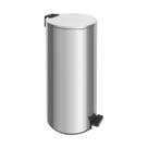 Lixeira com Pedal Tramontina Loop Aço Inox Polido 30 Litros