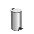 Lixeira com Pedal Tramontina Loop em Aço Inox com Acabamento Polido e Balde Interno 5 L