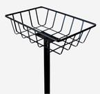 Lixeira com Pedestal Para Calçada Chão Anticorrosiva Resistente - Em Aço Na Pintura Eletrostática