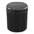 Lixeira com Sensor Automática Preta Aço Inox 6 Litros - USB