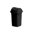 Lixeira com Tampa Basculante Plasvale 14l Preta