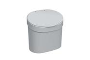 Lixeira com tampa basico 2,5l branco coza brinox