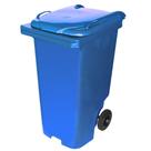 Lixeira Contendor Plástico com Rodas de 240 Litros Azul - C240A - JSN