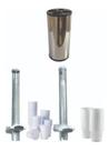 Lixeira Copos + Dispensador Copos Para Água E Café Kit 3 Pçs